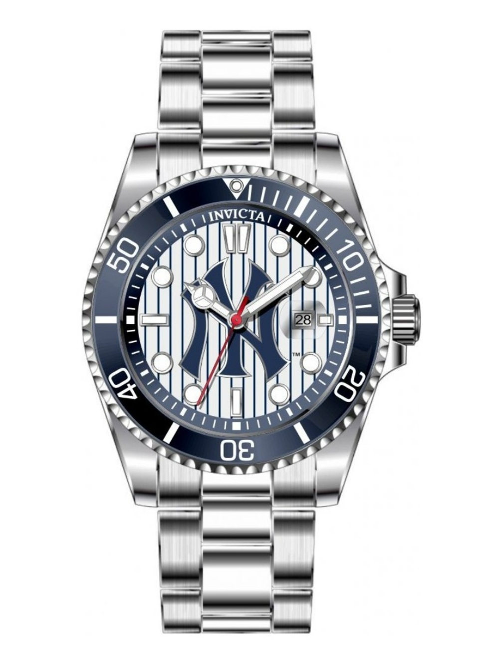 Invicta Pro Diver New York Edition Men's Watch - 43mm, Steel YANKEES